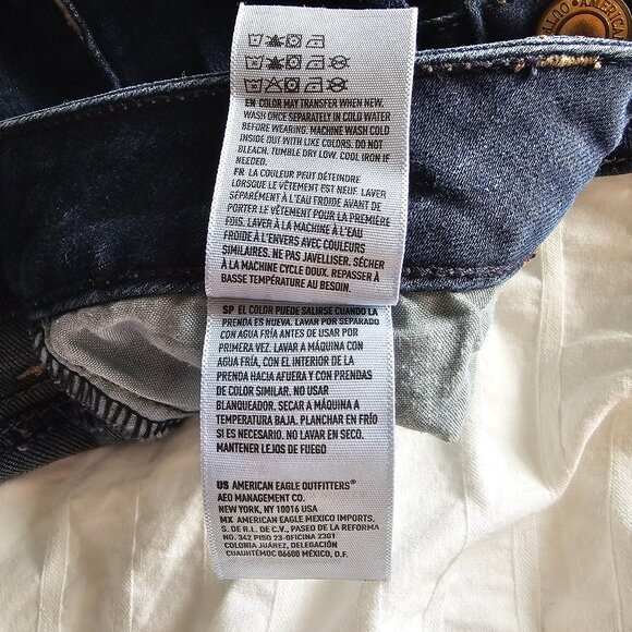 American Eagle Super Stretch Jeggings - 2014 - Dark Wash - Sz 0 Short - Picture 5 of 15